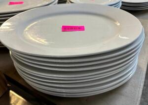 DESCRIPTION: (12) 15" CHINA PLATTERS SIZE 15" LOCATION: BAY 6 THIS LOT IS: SOLD BY THE PIECE QTY: 12