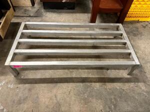 DESCRIPTION: (2) 48" X 20" ALUMINUM DUNNAGE RACKS SIZE 48" X 20" LOCATION: BAY 6 THIS LOT IS: SOLD BY THE PIECE QTY: 2