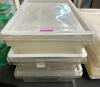 DESCRIPTION: (3) LARGE PLASTIC SALAD CONTAINER W/ LIDS LOCATION: BAY 6 THIS LOT IS: SOLD BY THE PIECE QTY: 3