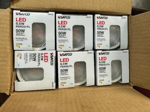 DESCRIPTION: (2) BOXES OF 50W LED BULBS LOCATION: BAY 6 THIS LOT IS: ONE MONEY QTY: 1