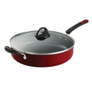 DESCRIPTION: (1) LARGE SAUCEPAN WITH LID INFORMATION: RED RETAIL$: $13.52 EA QTY: 1