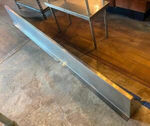 8' X 12" STAINLESS WALL SHELF