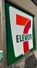 LARGE PLASTIC 7 ELEVEN SIGN IN WOODEN FRAME - 2