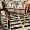 OLD WOODEN CONVEYOR METAL FRAME - 3