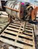 OLD WOODEN CONVEYOR METAL FRAME - 4