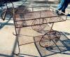 VINTAGE RUSTY FLOWER CART