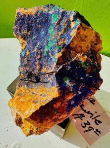 AZURITE SPECIMEN ( STAND NOT INCLUDED )