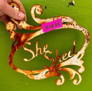 SHE SHED METAL SIGN