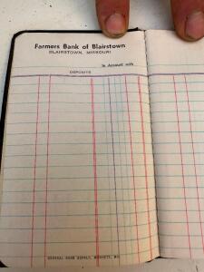 (1) LOT OF FARMERS BANK DEPOSIT BOOKS