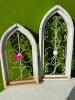 (2) WOODEN DECORATIVE WINDOWS - 2