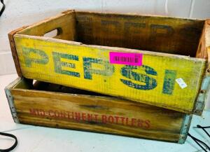 (2) VINTAGE SODA CRATES