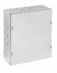 DESCRIPTION (1) WIEGMANN METALLIC ENCLOSURE BRAND/MODEL SC081006G ADDITIONAL INFORMATION SILVER/METAL GAUGE: 16/RETAILS AT $33.61 SIZE 6"D X 10"H X 8"