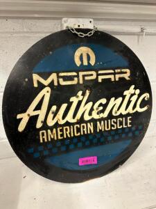 MOPAR AUTHENTIC METAL SIGN