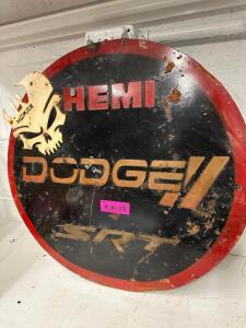 DODGE HEMI METAL SIGN