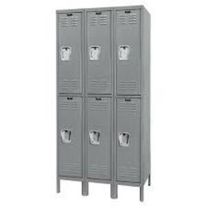 DESCRIPTION: (1) SET OF PREMIUM SCHOOL LOCKERS BRAND/MODEL: HALLOWELL INFORMATION: DARK GREY RETAIL$: $832.95 EA SIZE: 2 TIER, 3 WIDE, 6 OPENINGS QTY: