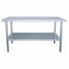 DESCRIPTION: (1) WORKBENCH BRAND/MODEL: JAMCO #29RK49 INFORMATION: STAINLESS STEEL RETAIL$: $1691.75 EA SIZE: 1,200 LB LOAD CAPACITY, 72 IN WD, 30 IN