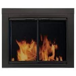 DESCRIPTION: (1) FIREPLACE GLASS DOOR BRAND/MODEL: PLEASANT HEARTH #AN-1012 INFORMATION: IMAGES ARE FOR ILLUSTRATION PURPOSES ONLY AND MAY NOT BE AN E