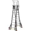 DESCRIPTION: (1) ADJUSTABLE SAFETY CAGE PLATFORM LADDER BRAND/MODEL: LITTLE GIANT #36GL24 RETAIL$: $3080.28 EA SIZE: 8 TO 14 FT LADDER HT, 8 TO 14 FT