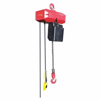 DESCRIPTION: (1) ELECTRIC CHAIN HOIST BRAND/MODEL: DAYTON #452R40 INFORMATION: RED RETAIL$: $3368.81 EA SIZE: 2,000 LB LOAD CAPACITY, 1 SPEEDS, 115/23