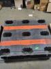 DESCRIPTION: (3) PLASTIC PALLETS BRAND/MODEL: TRIENDA #6116834 INFORMATION: BLACK AND ORANGE RETAIL$: $95.00 EA SIZE: 40" X 48" QTY: 3 - 3