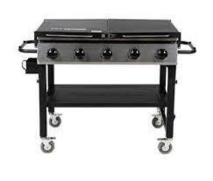 DESCRIPTION: (1) GAS GRIDDLE BRAND/MODEL: PIT BOSS #PB757GD INFORMATION: BLACK RETAIL$: $418.99 EA SIZE: PART #10555 QTY: 1