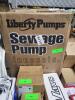 DESCRIPTION: (1) SEWAGE PUMP BRAND/MODEL: LIBERTY PUMPS #56KD63 RETAIL$: $1,167.26 QTY: 1 - 2