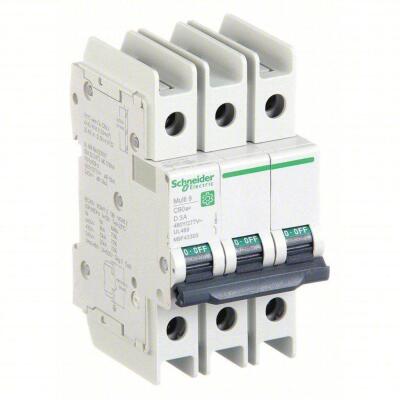 DESCRIPTION: (3) IEC MINIATURE CIRCUIT BREAKERS BRAND/MODEL: SQUARE D #482N02 RETAIL$: $396.16 EA SIZE: 3 A AMPS, 14KA AT 120/240V AC, SCREW CLAMP, D