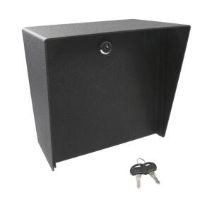 DESCRIPTION: (1) LOCK BOX HOUSING BRAND/MODEL: GOOSENECK STANDS #MC-CS-08-E INFORMATION: BLACK RETAIL$: $161.99 EA SIZE: 8" X 8" QTY: 1