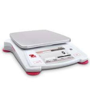 DESCRIPTION: (1) ELECTRONIC SCALE BALANCE BRAND/MODEL: OHAUS #30253016 INFORMATION: WHITE RETAIL$: $409.75 EA SIZE: 8200 G QTY: 1