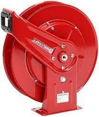 DESCRIPTION: (1) SPRING RETURN HOSE REEL BRAND/MODEL: REELCRAFT #38L530 INFORMATION: RED RETAIL$: $693.67 EA SIZE: 50 FT (3/8 IN I.D.), 5,000 PSI MAX