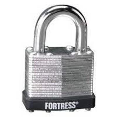 DESCRIPTION: (6) PADLOCK BRAND/MODEL: MASTER LOCK FORTRESS #1803D RETAIL$: $11.95 EA SIZE: 1.21 x 3.5 x 5.56 inches QTY: 6