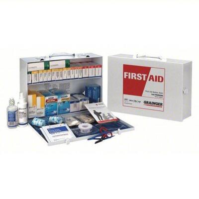 DESCRIPTION: (1) FIRST AID KIT BRAND/MODEL: #488G84 RETAIL$: $336.60 EA SIZE: 150 PEOPLE SERVED QTY: 1