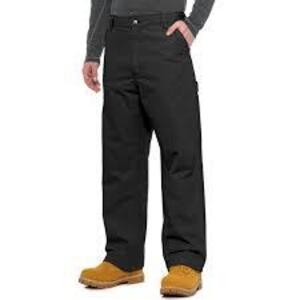 DESCRIPTION: (3) PAIRS OF LOOSE FIT CANVAS WORK PANTS BRAND/MODEL: CARHARTT #BN0151 INFORMATION: BLACK RETAIL$: $40.00 EA SIZE: 40X30 QTY: 3