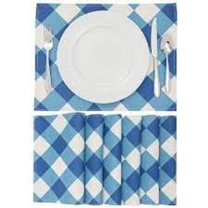 DESCRIPTION: (1) SET OF (6) DINING TABLE PLACEMAT BRAND/MODEL: FARMLYN CREEK INFORMATION: BUFFALO PLAID RETAIL$: $20.00 EA QTY: 1