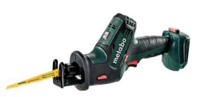 DESCRIPTION (1) METABO RECIPROCATING SAW BRAND/MODEL SSE-18-LTX ADDITIONAL INFORMATION MAX STROKES PER MIN: 3,300/CORDLESS/RETAILS AT $139.46 SIZE 1/2