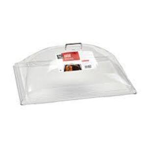 DESCRIPTION: (3) CAMWEAR DISPLAY DOME COVER BRAND/MODEL: CAMBRO INFORMATION: CLEAR RETAIL$: $34.90 EA SIZE: 21X14X8 QTY: 3