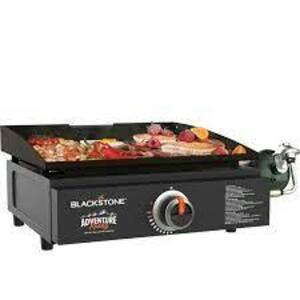 DESCRIPTION: (1) ADVENTURE READY TABLE TOP OUTDOOR GRIDDLE BRAND/MODEL: BLACKSTONE RETAIL$: $100.00 EA SIZE: 17" QTY: 1