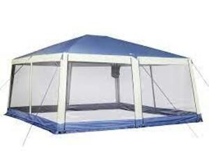 DESCRIPTION: (1) GRAND SCREENED GAZEBO BRAND/MODEL: OZARK TRAIL INFORMATION: BLUE RETAIL$: $200.00 EA SIZE: 15X15 QTY: 1