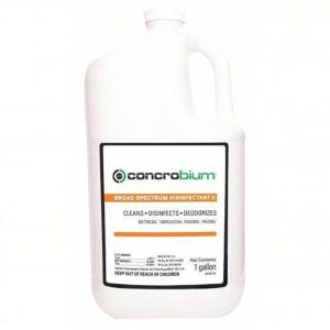 DESCRIPTION: (2) JUGS OF BROAD SPECTRUM DISINFECTANT BRAND/MODEL: CONCROBIUM #44ZA20 RETAIL$: $45.32 EA SIZE: 1 GAL QTY: 2