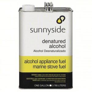 DESCRIPTION: (2) DENATURED ALCOHOL BRAND/MODEL: SUNNYSIDE #834G1 RETAIL$: $122.22 EA SIZE: 1 GALLON QTY: 2