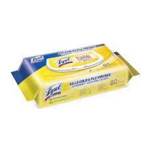 DESCRIPTION: (2) PACKS OF (80) WIPES BRAND/MODEL: LYSOL INFORMATION: LEMON RETAIL$: $10.00 EA QTY: 2