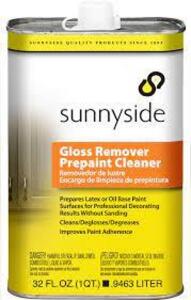 DESCRIPTION: (4) GLOSS REMOVER PREPAINT CLEANER BRAND/MODEL: SUNNYSIDE RETAIL$: $77.49 EA SIZE: 1 QT QTY: 4