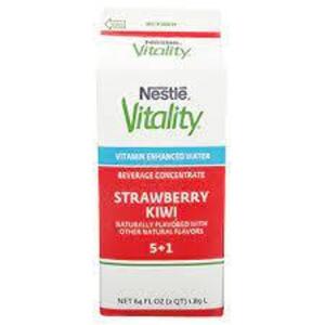 DESCRIPTION: (2) BEVERAGE CONCENTRATE BRAND/MODEL: NESTLE VITALITY INFORMATION: STRAWBERRY KIWI RETAIL$: $8.00 EA SIZE: 64 OZ QTY: 2