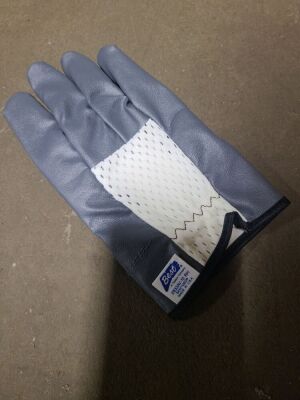 DESCRIPTION: (6) WORK GLOVESBRAND/MODEL: BEST MANUFACTURING #2833AV-10 RHINFORMATION: BLACK AND WHITE, RIGHT HAND GLOVE ONLYRETAIL$: $5.85 PER PAIRSIZE: 10QTY: 6