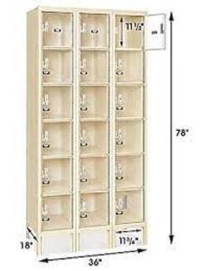 DESCRIPTION: (2) SETS OF CLEAR-VIEW LOCKERS BRAND/MODEL: HALLOWELL #30LW50 INFORMATION: CLEAR VIEW RETAIL$: $1284.62 EA SIZE: 12 IN X 18 IN X 78 IN, 6