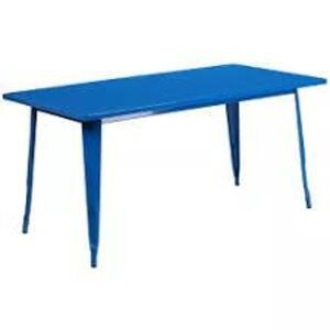 DESCRIPTION: (1) METAL TABLE TOP, TABLE ONLY, NO LEGS BRAND/MODEL: MERRICK LANE NASH INFORMATION: BLUE RETAIL$: $152.99 EA SIZE: 31.5" X 62.5" MIN 1