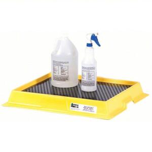 DESCRIPTION: (2) SPILL TRAY BRAND/MODEL: ENPAC #31DL83 INFORMATION: YELLOW RETAIL$: $109.35 EA SIZE: 20 3/4 IN L X 17 1/4 IN W, 2.5 GAL SPILL CAPACITY
