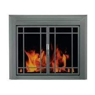 DESCRIPTION: (1) SET OF FIRESCREEN GLASS BRAND/MODEL: EDINBURG #ED-5411 INFORMATION: GUNMETAL RETAIL$: $647.49 EA MIN 1