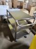 DESCRIPTION: (1) UTILITY CART, 3 SHELVES BRAND/MODEL: DURHAM #RSC-3060-3-3K-TLD INFORMATION: CHROME RETAIL$: $497.95 EA SIZE: 25" X 36" X 35" MIN 1 - 3