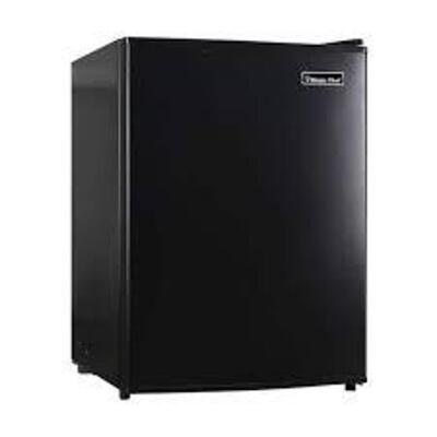 DESCRIPTION: (1) COMPACT REFRIGERATOR BRAND/MODEL: MAGIC CHEF #MCAR240B2 INFORMATION: BLACK RETAIL$: $205.99 EA SIZE: 2.4 CU FT MIN 1